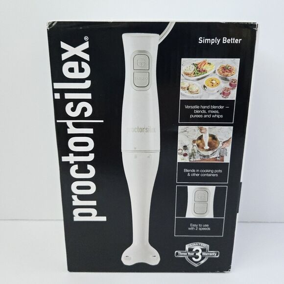 Proctor Silex Electric Immersion Hand Blender Dual Speed Dishwasher Safe - Picture 7 of 10